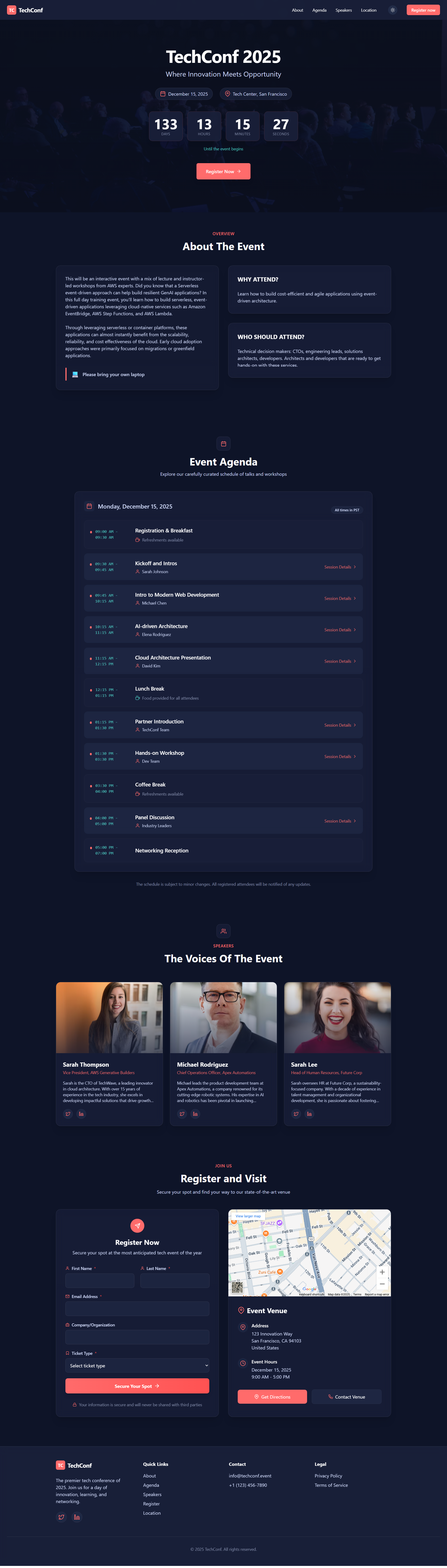 Tech Conference Platform